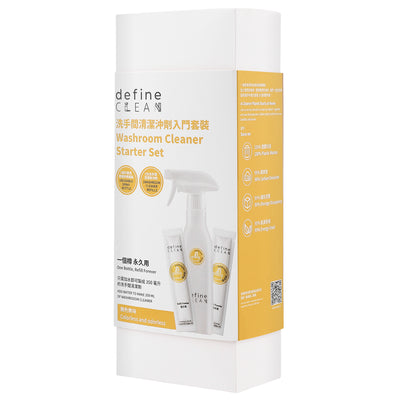 define CLEAN Washroom Cleaner Starter Set 125g