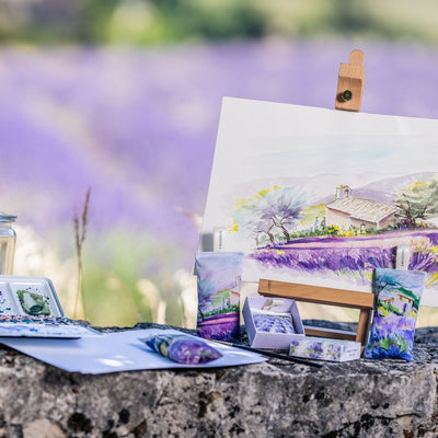 L'AUGUSTE Provence│"Cabanon" Gift Box: Artisan Soaps & Lavender Sachet