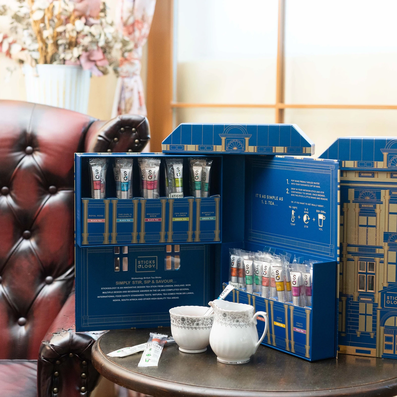 Sticksology 茶迷倫敦 50 枝奢華英倫大屋禮盒 (深藍色）