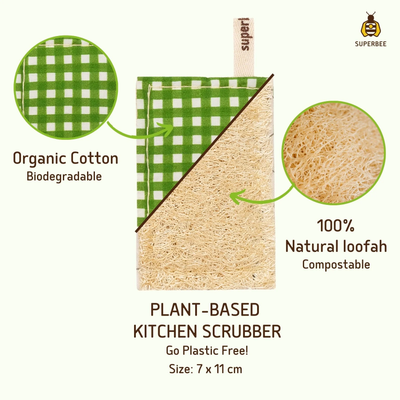 Kitchen Loofah – Natural Dish Sponge (2pcs)