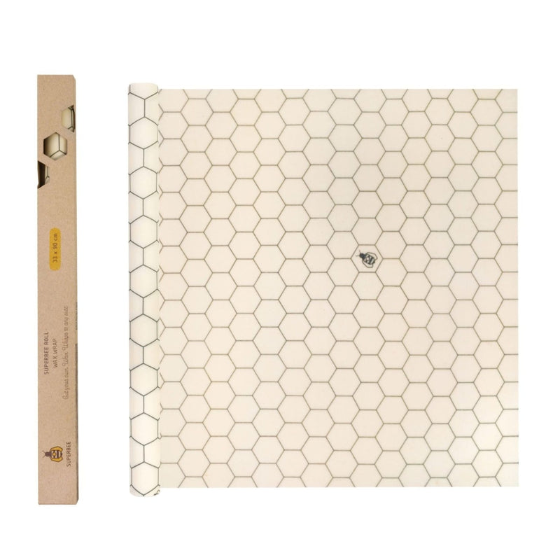 SuperBee Beeswax Wrap Roll (5 patterns)