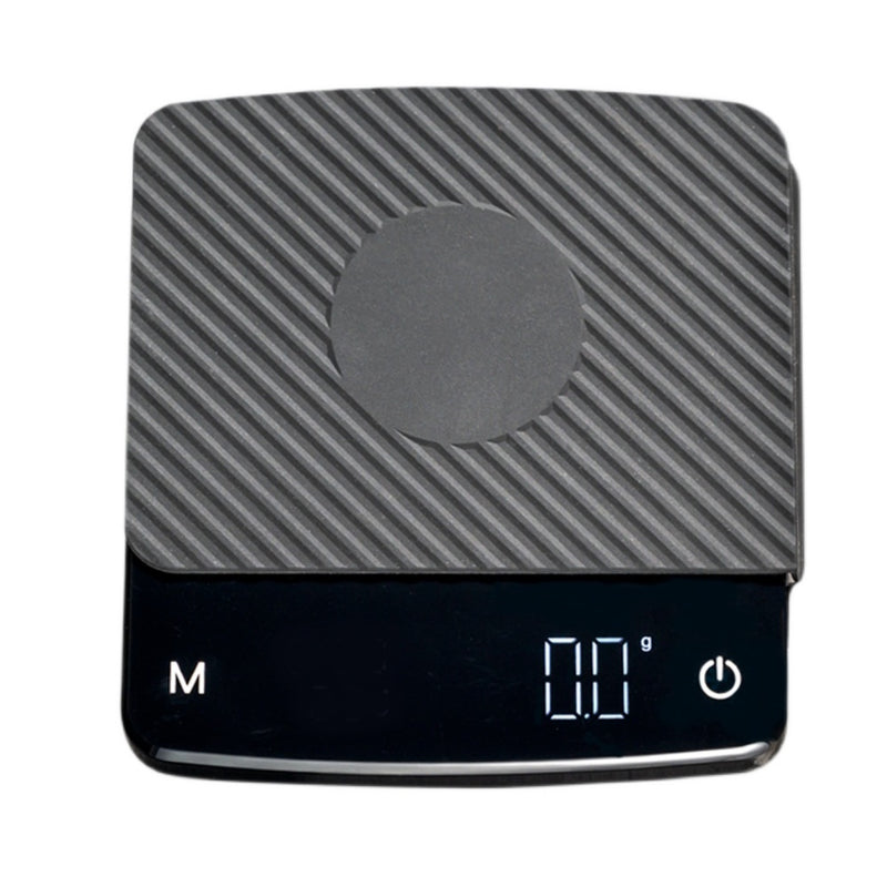 手沖咖啡電子磅 0.1g 精准度 | 計時 黑鏡LED 觸控 USB 充電