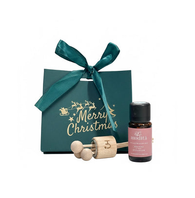 【Christmas Gift Set】Muditã Essential Oil with wooden diffuser