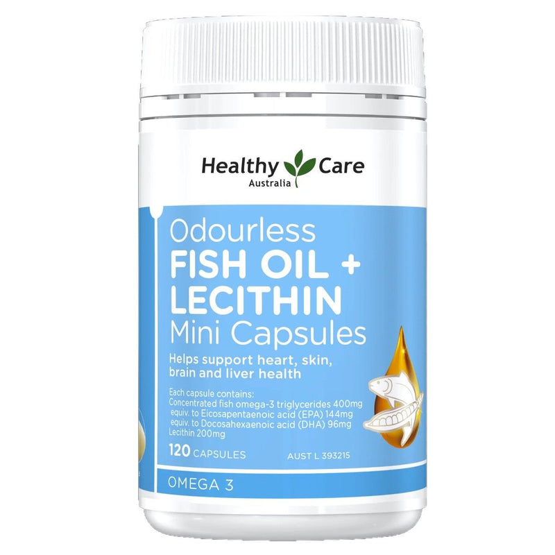 Healthy Care Fish Oil Lecithin Mini Capsules 120 capsules