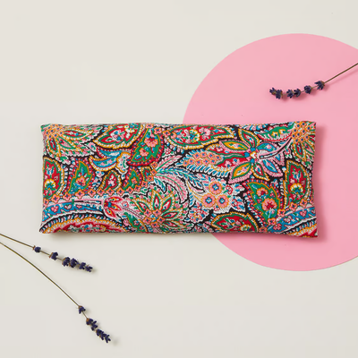 Lavender Relaxation Eye Pillow Red Paisley Pattern