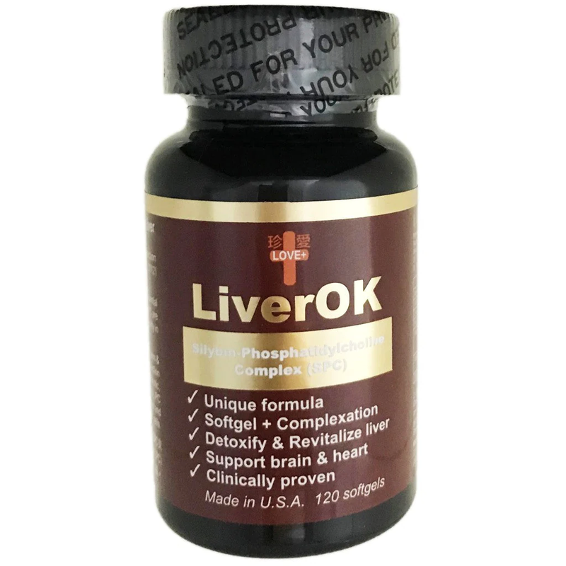 LOVE+ LiverOK - Silybin-Phosphatidycholine Complex (120 capsule)