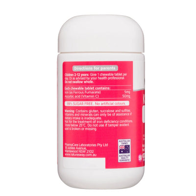 Nature's Way Kids Smart 補鐵+維他命C咀嚼片50粒