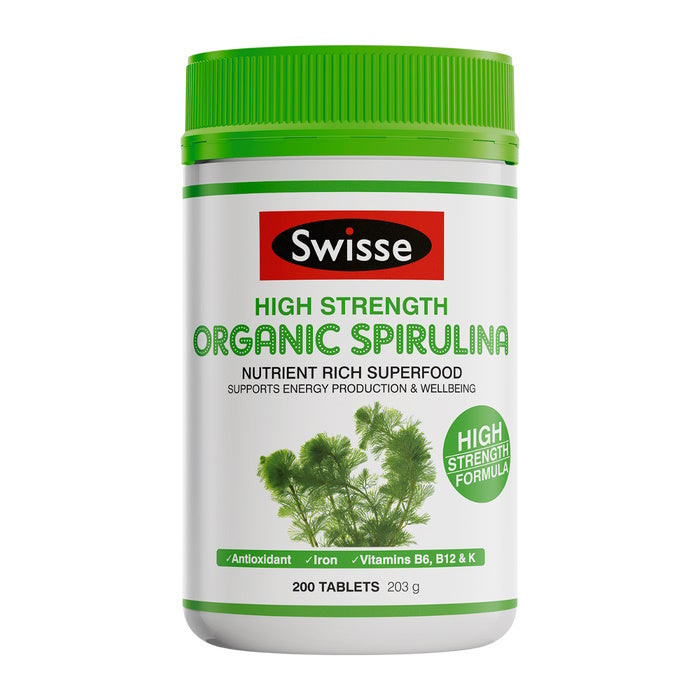 Swisse High Strength Organic Spirulina 200 tablets