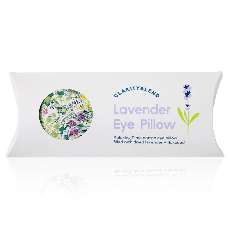 CLARITY BLEND Lavender Relaxation Eye Pillow Green Garden Pattern
