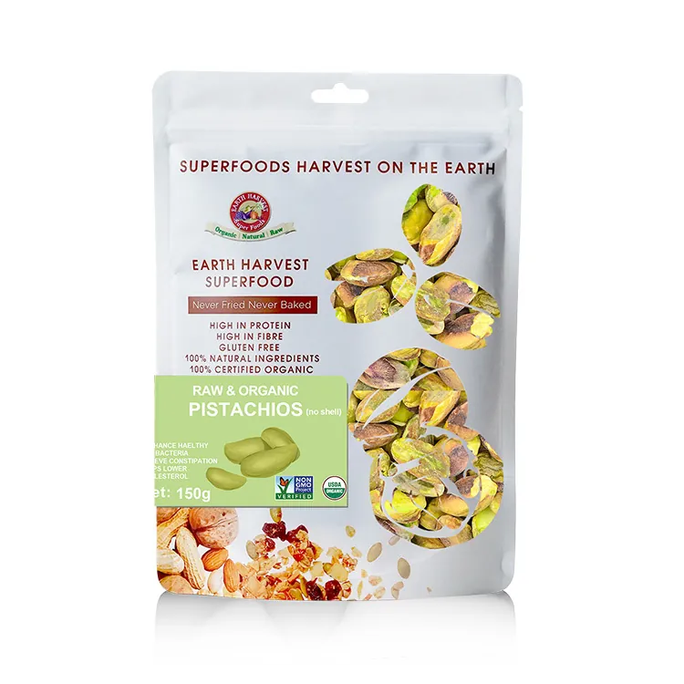 EARTH HARVEST Super Foods Raw Organic Pistachios (no shell)