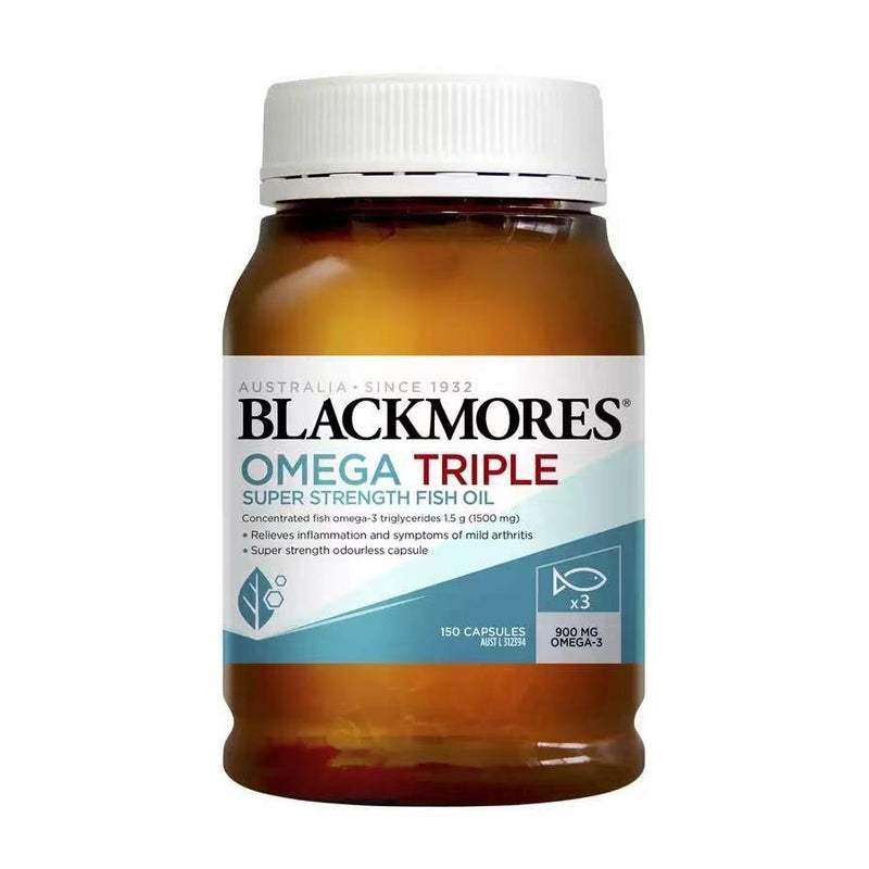  Blackmores Omega Triple Super Strength Fish Oil 150 capsules