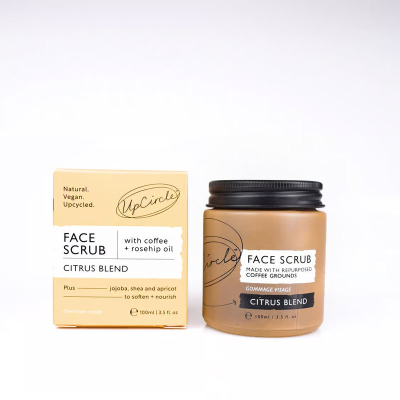 UpCircle Beauty  Natural Face Scrub – Citrus Blend for Dry Skin