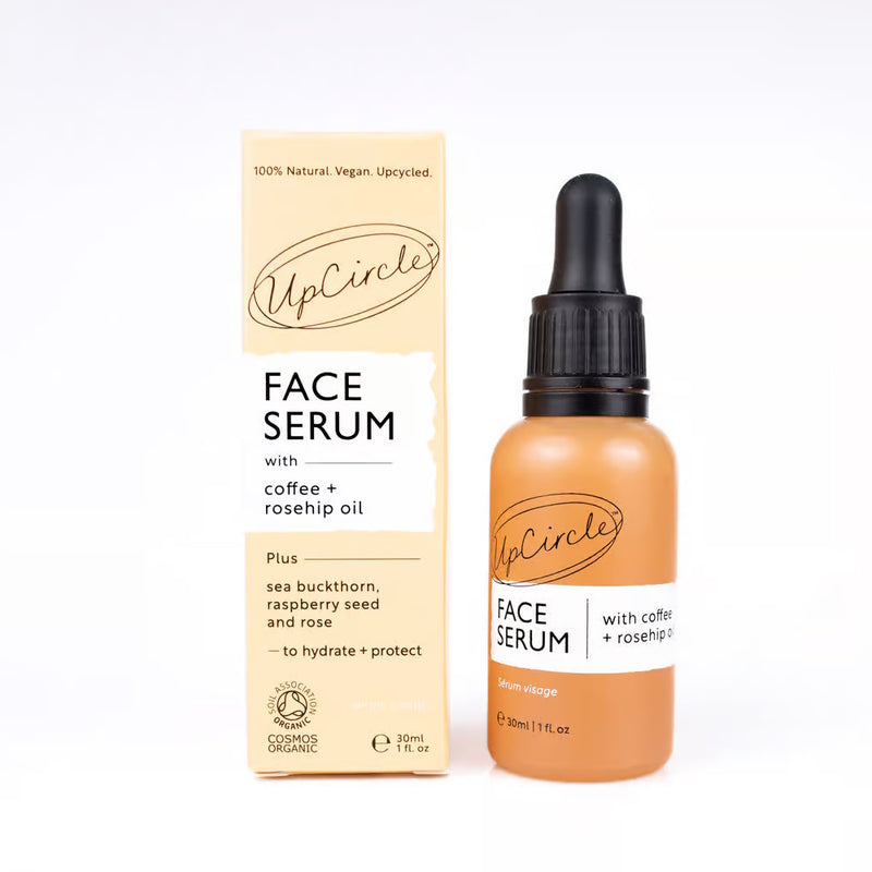 UpCircle Beauty Organic Face Serum with Coffee Rosehip Oil 30ml