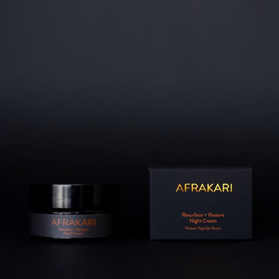 【Overnight Rejuvenation Set】AFRAKARI Marula Hydrating Elixir and Resurface + Restore Night Cream