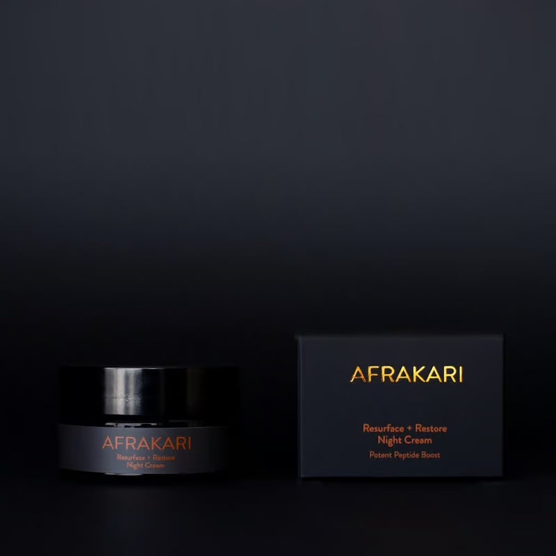 【Overnight Rejuvenation Set】AFRAKARI Marula Hydrating Elixir and Resurface + Restore Night Cream