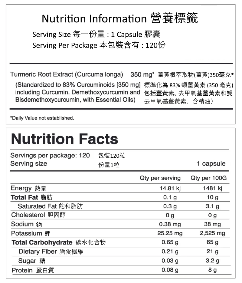 TONIK  No.3 有機薑黃膠囊