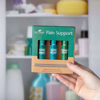 Plant Therapy Pain Support Essential Oil Blend Roll On Set