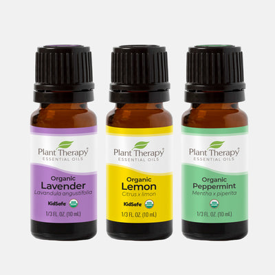 Plant Therapy Top 3 Organic Essential (Single) Set