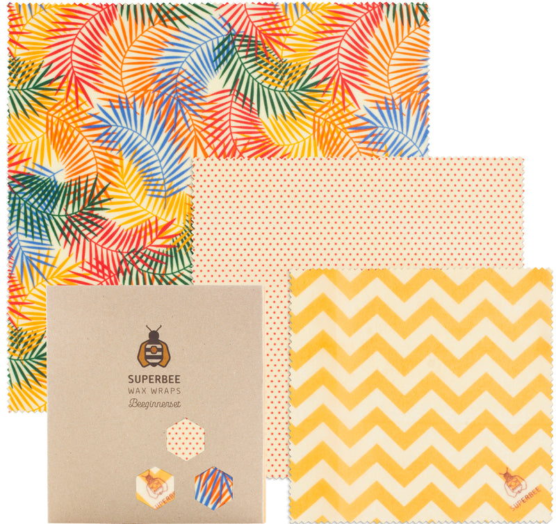 Beeswax Wraps “Beeginner” Set of 3 Sizes