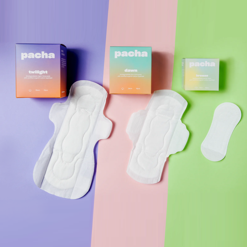 pacha Essentials (Panty Liners/day/night x 1 box each)