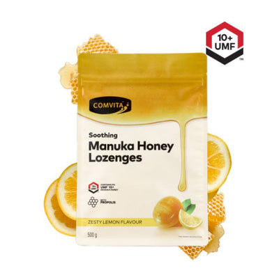 COMVITA Soothing Manuka Honey Lozenges 10+ 500g (Zesty Lemon) 