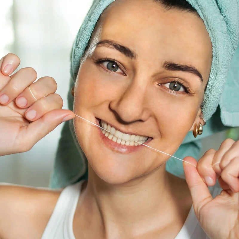 Superbee 永續環保牙線連玻璃盒 (內含3卷牙線)