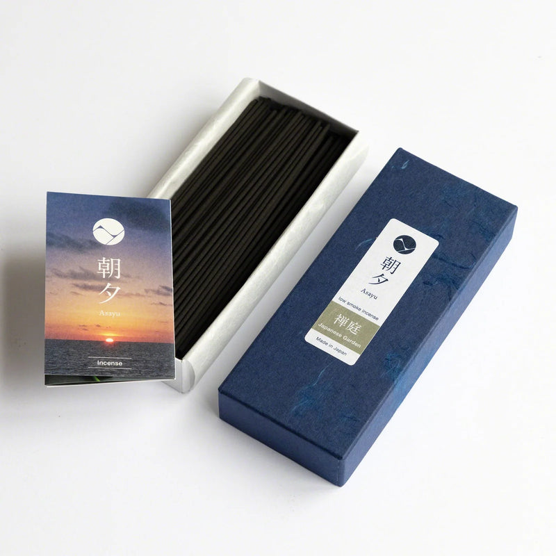 【日本預購】朝夕｜禪庭禪宗低煙線香禮盒 (連香座)