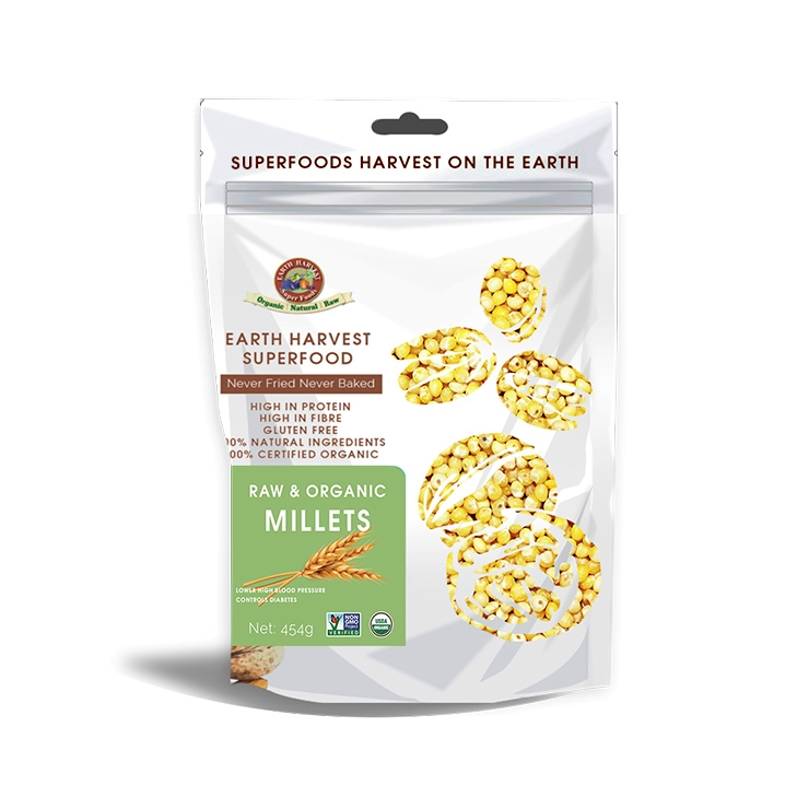 EARTH HARVEST Super Foods Raw Organic Millets 454g