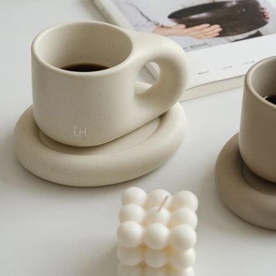 iHYGGE 北歐陶瓷咖啡杯 - 奶油白