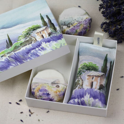 L'AUGUSTE Provence│"Cabanon" Gift Box: Artisan Soaps & Lavender Sachet