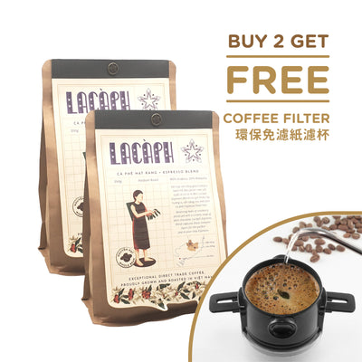 LACÀPH Espresso Blend (Whole Bean) 250g │Get a free eco-friendly brewer