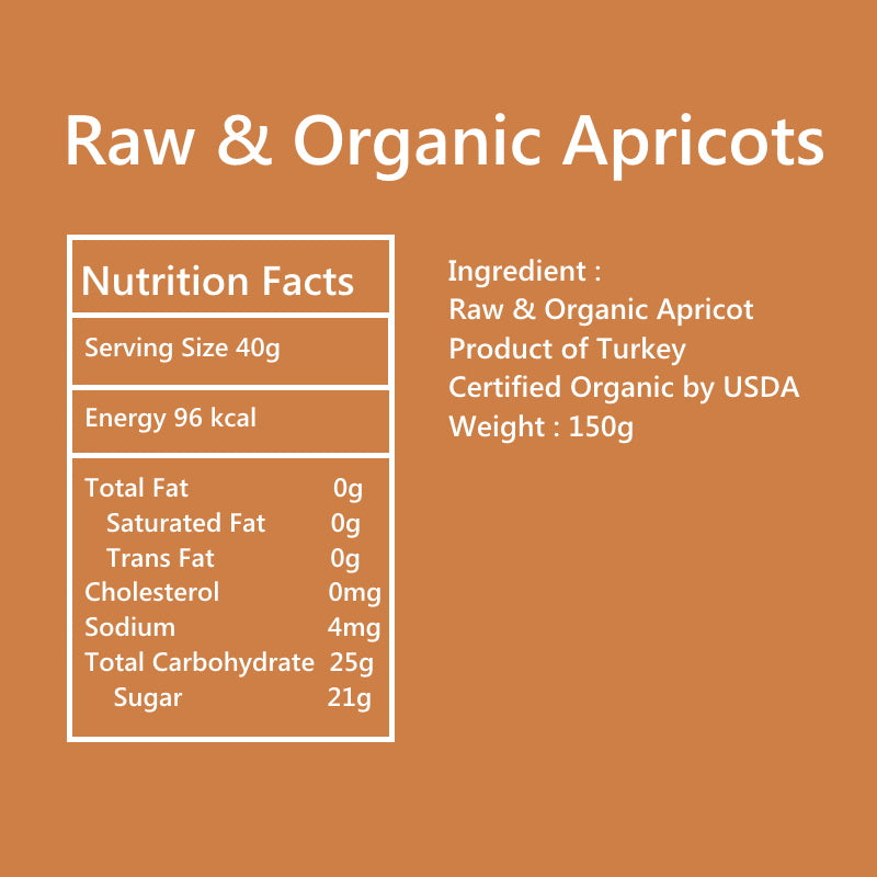EARTH HARVEST Super Foods Raw & Organic Apricots Gluten Free 150g