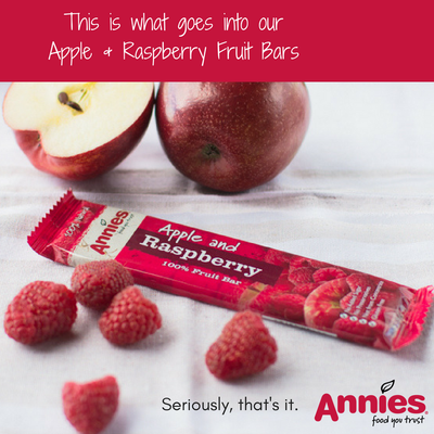 Annies food you trust 100% 水果條 20g - 蘋果樹莓
