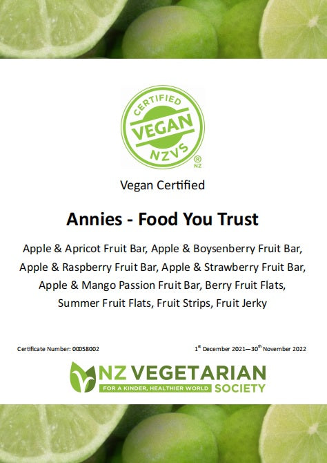 【買1送1】 Annies food you trust 100% 水果條 20g - 蘋果芒果百香果