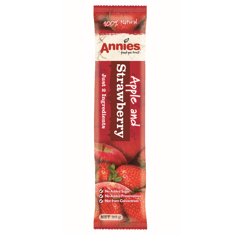 Annies food you trust 100% 水果條 20g - 蘋果士多啤梨