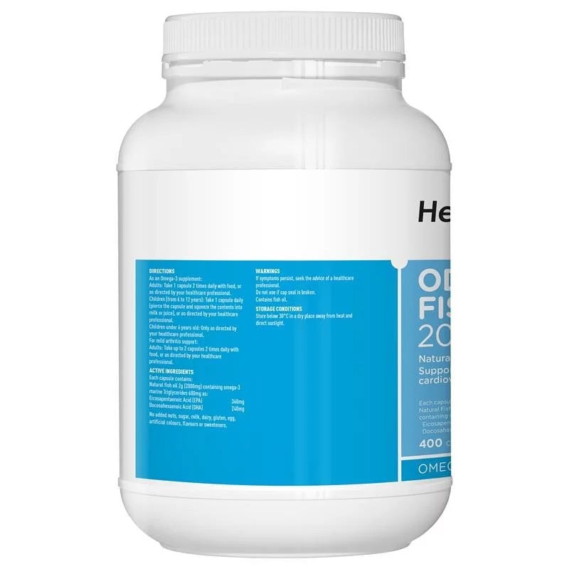 Healthy Care Odourless Fish Oil 2000mg x 400 caps