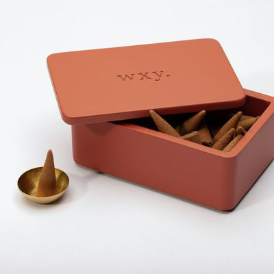 wxy. Incense Cones - Santal - Terracotta