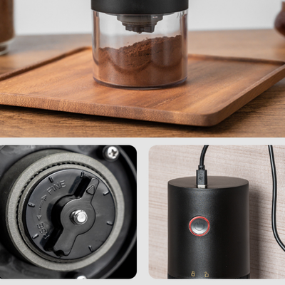 iHYGGE 高硬度陶瓷磨芯電動咖啡豆研磨器 - 黑色