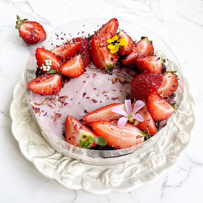 Strawberry (Fake Ice Cream) Cake