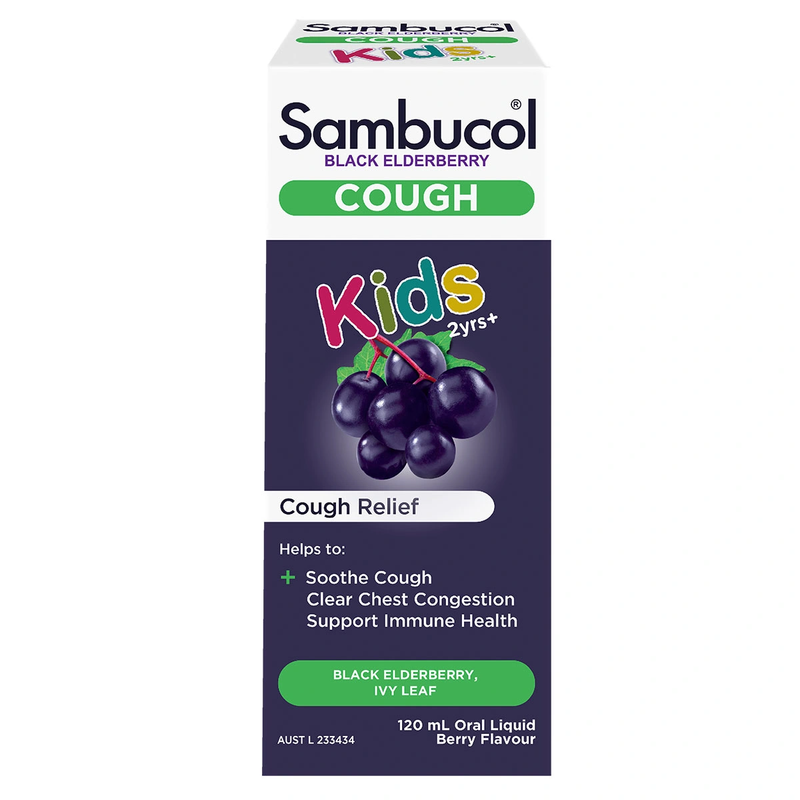 Sambucol 兒童黑接骨木精華潤喉止咳糖漿(2歲以上) 120ml