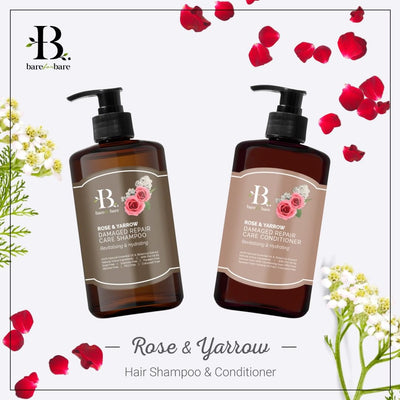 Bare For Bare 玫瑰及歐蓍 修復洗髮露 500ml