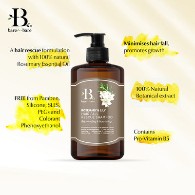 Bare for Bare Dandruff Control Calming Shampoo (Lavender & Honeysuckle) 500ml