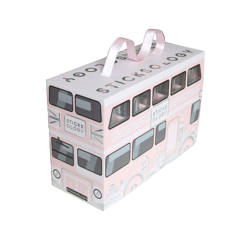 StickSology London Bus Luxuxy Gift Box 50pcs (Baby Pink)