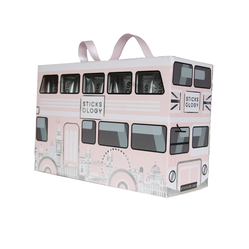 StickSology London Bus Luxuxy Gift Box 50pcs (Baby Pink)